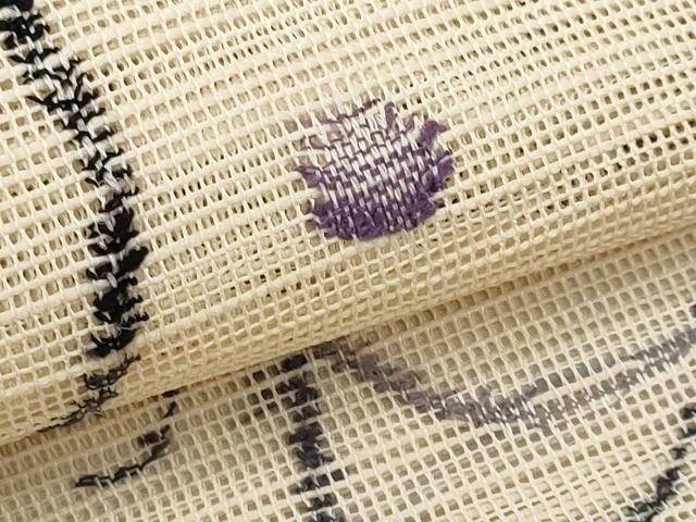 平和屋着物＊夏物　1854年創業　帯屋捨松　八寸名古屋帯　流水文　正絹　逸品　CABJ4421fb