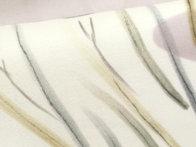 平和屋着物＊夏物　九寸名古屋帯　手描き　杜若　正絹　逸品　CABJ4425fb