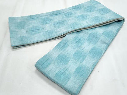 平和屋着物＊夏物　両面　半幅帯　霞文　綿麻　逸品　CABJ4431fb