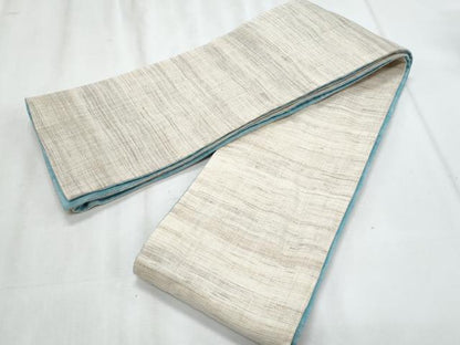 平和屋着物＊夏物　両面　半幅帯　霞文　綿麻　逸品　CABJ4431fb