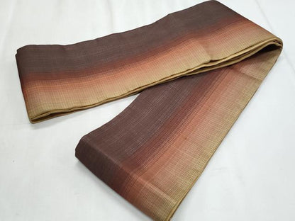 平和屋着物＊夏物　半幅帯　霞文　正絹　逸品　CABJ4432fb