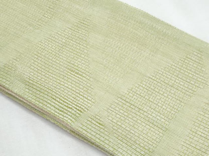 平和屋着物＊夏物　両面　半幅帯　芝文　やまと誂製　麻　逸品　CABJ4433fb