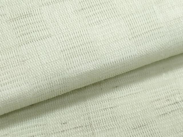 平和屋着物＊夏物　半幅帯　青磁鼠色　麻　逸品　CABJ4437fb