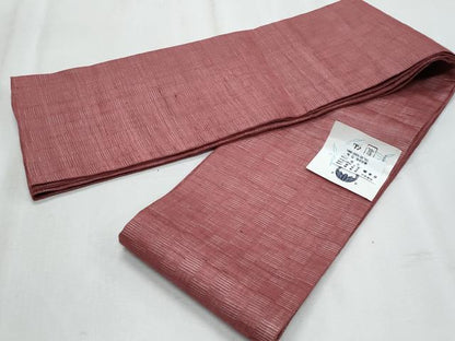 平和屋着物＊夏物　竺仙謹製　半幅帯　長春色　証紙付き　麻　逸品　CABJ4444fb