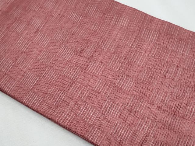 平和屋着物＊夏物　竺仙謹製　半幅帯　長春色　証紙付き　麻　逸品　CABJ4444fb
