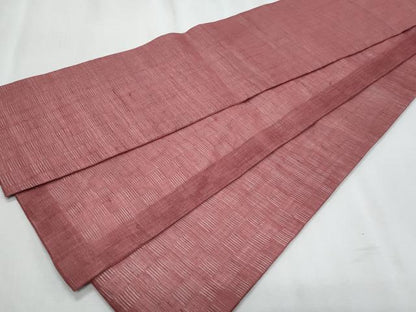 平和屋着物＊夏物　竺仙謹製　半幅帯　長春色　証紙付き　麻　逸品　CABJ4444fb