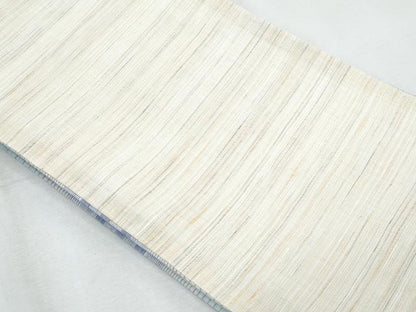 平和屋着物＊夏物　両面　半幅帯　横段文　麻　逸品　CABJ4445fb