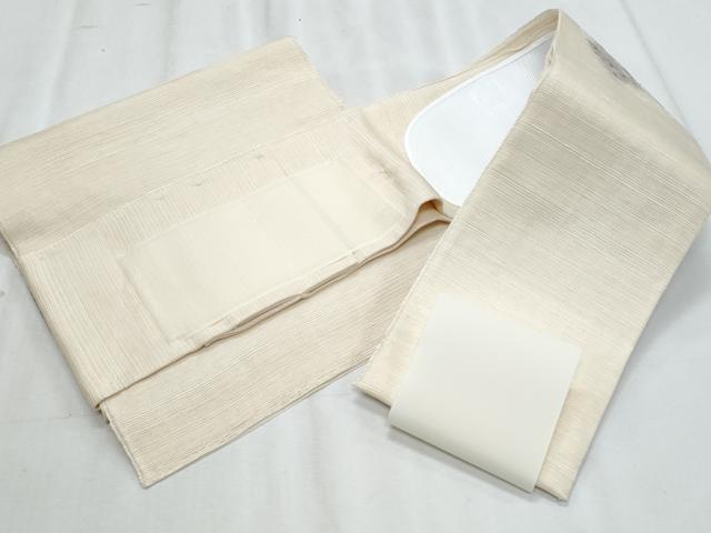 平和屋着物＊夏物　ワンタッチつけ帯　すくい織　枝花文　正絹　逸品　CABJ4450fb