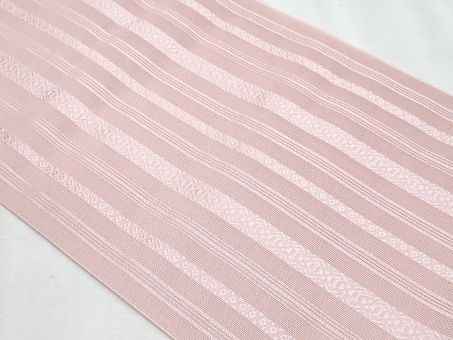 平和屋着物＊夏物　本場筑前博多織　八寸名古屋帯　紗献上　虹色　正絹　逸品　CABJ4462fb