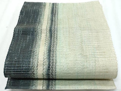 平和屋着物＊夏物　八寸名古屋帯　間道　正絹　逸品　CABJ4467fb