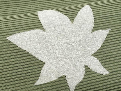 平和屋着物＊夏物　八寸名古屋帯　絽綴れ　楓　銀糸　正絹　逸品　CABJ4476fb
