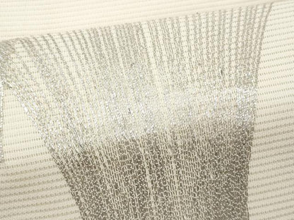 平和屋着物＊夏物　九寸名古屋帯　駒刺繍　抽象文様　正絹　逸品　CABJ4496fb