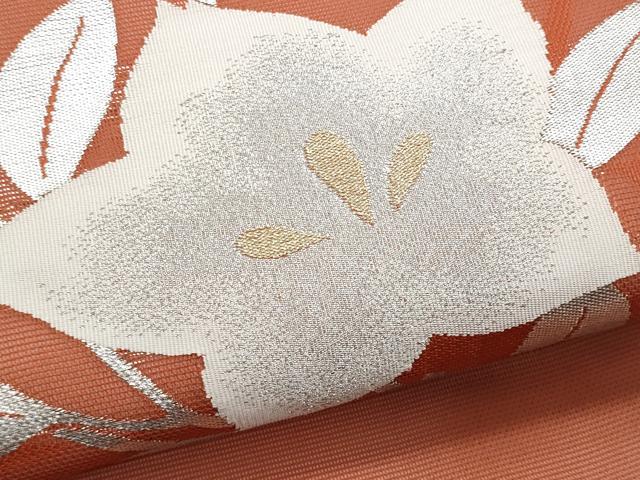 平和屋着物＊夏物　九寸名古屋帯　桔梗　金銀糸　正絹　逸品　CABJ4497fb