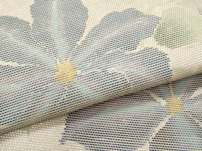 平和屋着物＊夏物　九寸名古屋帯　枝花文　正絹　逸品　CABJ4504fb