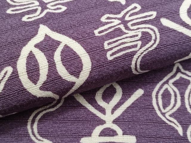 平和屋着物＊夏物　全通柄　九寸名古屋帯　型染め　抽象文様　正絹　逸品　CABJ4515fb