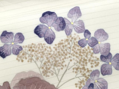 平和屋着物＊夏物　華道家　楠目ちづ　塩瀬　九寸名古屋帯　枝花文　金彩　正絹　逸品　CABJ4516fb