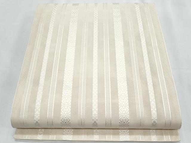 平和屋着物＊夏物　本場筑前博多織　八寸名古屋帯　紗献上　榛色　正絹　逸品　CABJ4522fb