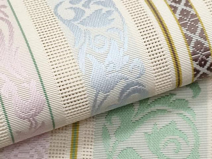 平和屋着物＊夏物　本場筑前博多織　八寸名古屋帯　紗献上　正絹　逸品　CABJ4523fb