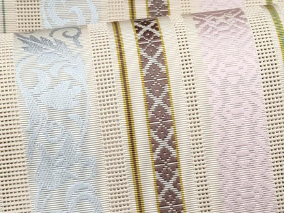 平和屋着物＊夏物　本場筑前博多織　八寸名古屋帯　紗献上　正絹　逸品　CABJ4523fb