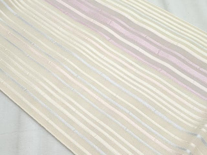 平和屋着物＊夏物　本場筑前博多織　八寸名古屋帯　竹並び　正絹　逸品　CABJ4525fb