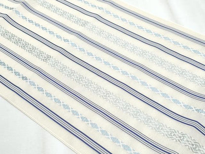 平和屋着物＊夏物　本場筑前博多織　八寸名古屋帯　紗献上　枯色　正絹　逸品　CABJ4526fb