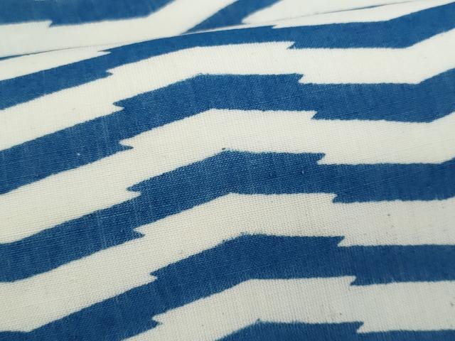 平和屋着物＊夏物　九寸開き名古屋帯　幾何学文様　正絹　逸品　CABJ4534fb