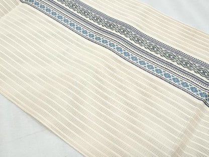平和屋着物＊夏物　本場筑前博多織　八寸名古屋帯　献上　やまと誂製　正絹　逸品　CABJ4536fb