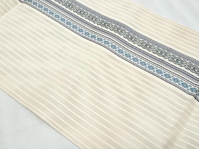 平和屋着物＊夏物　本場筑前博多織　八寸名古屋帯　献上　やまと誂製　正絹　逸品　CABJ4536fb