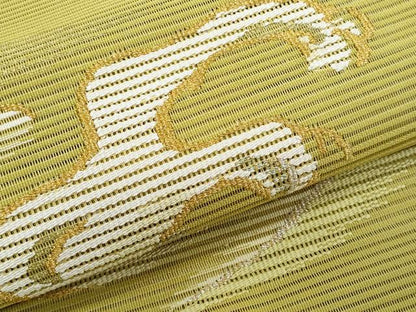 平和屋着物＊夏物　八寸名古屋帯　絽綴れ　立波文　金銀糸　正絹　逸品　CABJ4543fb