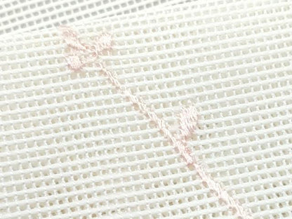 平和屋着物＊夏物　八寸名古屋帯　総刺繍　枝花文　CABJ4553fb