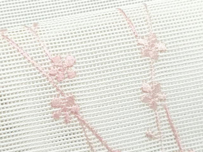 平和屋着物＊夏物　八寸名古屋帯　総刺繍　枝花文　CABJ4553fb