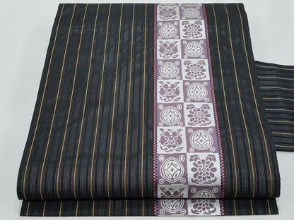 平和屋着物＊夏物　本場筑前博多織　八寸名古屋帯　遠州七宝　正絹　逸品　CABJ4561fb
