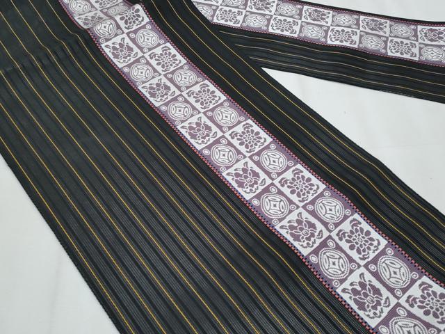 平和屋着物＊夏物　本場筑前博多織　八寸名古屋帯　遠州七宝　正絹　逸品　CABJ4561fb