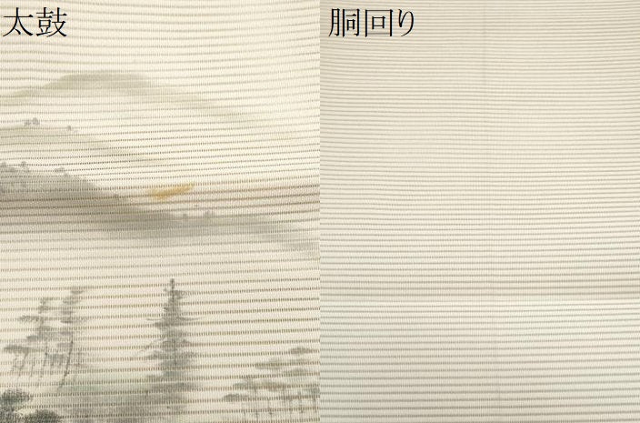 平和屋着物＊夏物　八寸名古屋帯　作家物　京の百景　龍安寺石庭　正絹　逸品　CABJ4563fb