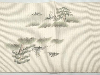 平和屋着物＊夏物　八寸名古屋帯　作家物　京の百景　龍安寺石庭　正絹　逸品　CABJ4563fb