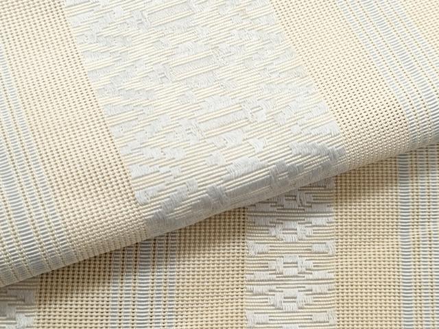 平和屋着物＊夏物　本場筑前博多織　八寸名古屋帯　紗献上　蜂蜜色　正絹　逸品　CABJ4580fb