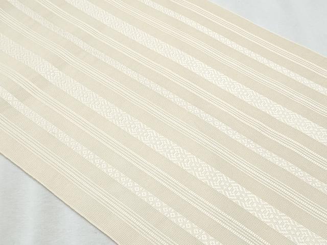 平和屋着物＊夏物　本場筑前博多織　八寸名古屋帯　紗献上　蜂蜜色　正絹　逸品　CABJ4581fb