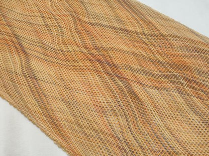 平和屋着物＊夏物　八寸名古屋帯　羅　霞文　正絹　逸品　CABJ4589fb