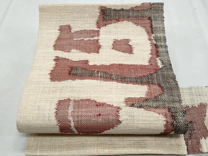 平和屋着物＊夏物　八寸名古屋帯　抽象文様　正絹　逸品　CABJ4592fb