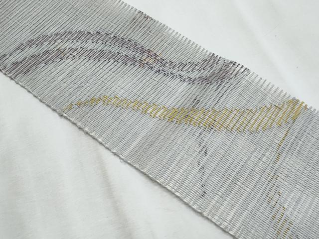 平和屋着物＊夏物　半幅帯　抽象文様　正絹　逸品　CABJ4596fb