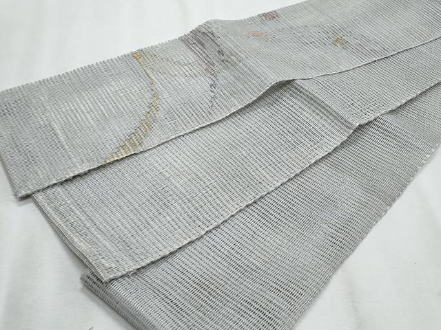平和屋着物＊夏物　半幅帯　抽象文様　正絹　逸品　CABJ4596fb