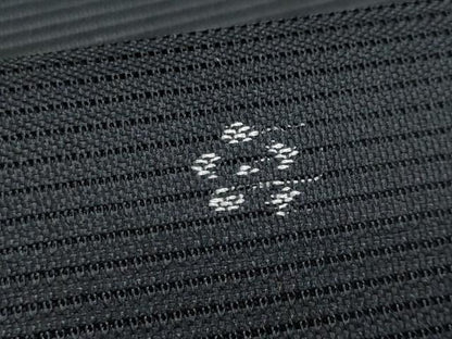 平和屋着物＊夏物　八寸名古屋帯　フクロウ　黒地　正絹　逸品　CABJ4606fb