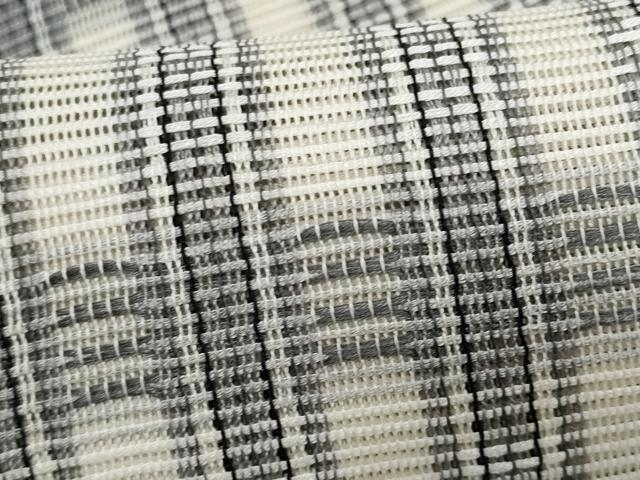 平和屋着物＊夏物　八寸名古屋帯　格子　金銀糸　正絹　逸品　CABJ4609fb