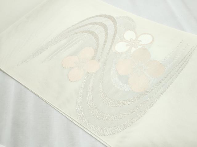 平和屋着物＊夏物　八寸名古屋帯　流水舞花文　正絹　逸品　CABJ4610fb