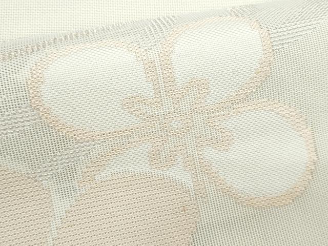 平和屋着物＊夏物　八寸名古屋帯　流水舞花文　正絹　逸品　CABJ4610fb