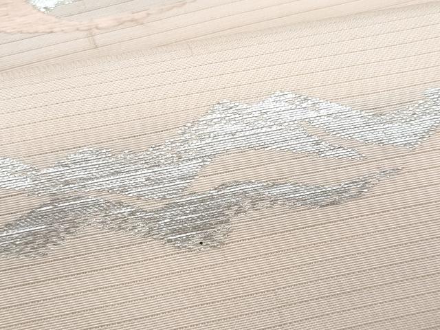 平和屋着物＊夏物　アンティーク　大正ロマン　九寸名古屋帯　刺繍　魚　金銀糸　正絹　逸品　CABJ4619fb
