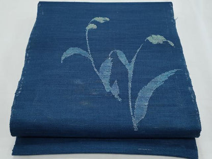平和屋着物＊夏物　八寸名古屋帯　枝花文　正絹　逸品　CABJ4632fb