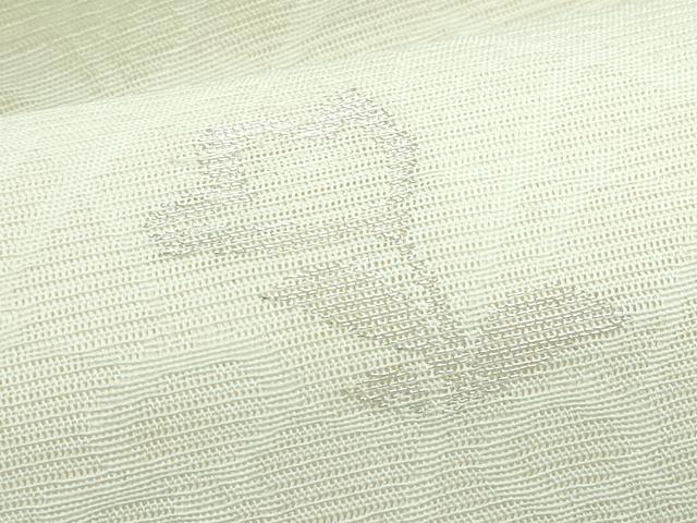 平和屋着物＊夏物　九寸名古屋帯　草花文　月　金糸　正絹　逸品　CABJ4641fb