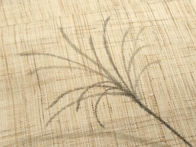 平和屋着物＊夏物　九寸開き名古屋帯　手描き　夏虫　麻　逸品　CABJ4644fb