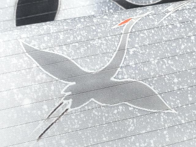 平和屋着物＊夏物　九寸名古屋帯　飛鶴文　CABJ4666fb